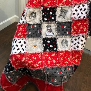Delightful Doggie Handmade “Rag”  Quilt—so soft & cozy!